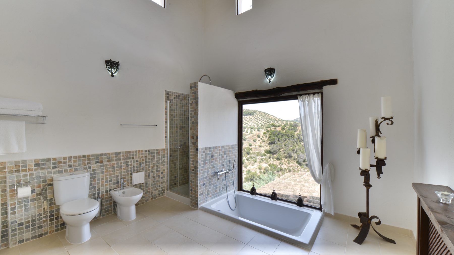 A bathroom with a view
